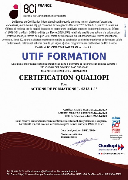 certificat qualiopi